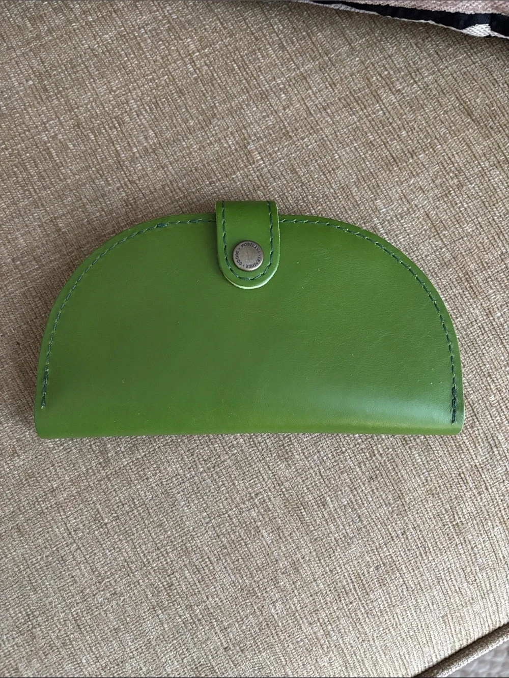 Portland Leather Goods Almost Perfect Quesadilla Wallet - Green Apple.
